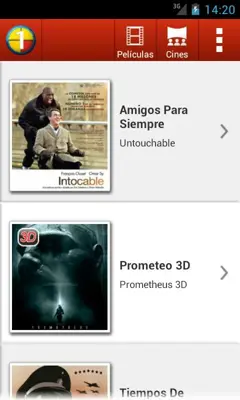 Cines Unidos android App screenshot 6